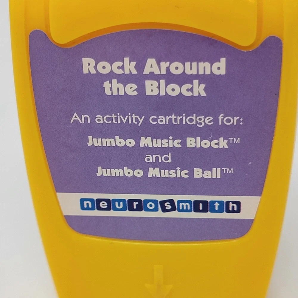 Vintage Neurosmith Jumbo Music Block Ball ~ Rock Around The Block ~ Cartridge